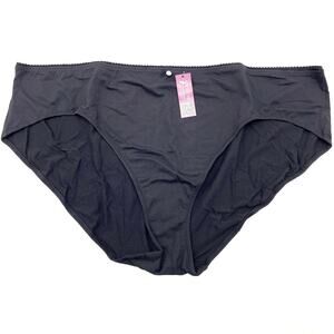 NEW Adore Me Plus Size 2X Hipster Panties‎ Jet Black Full Coverage Bottom